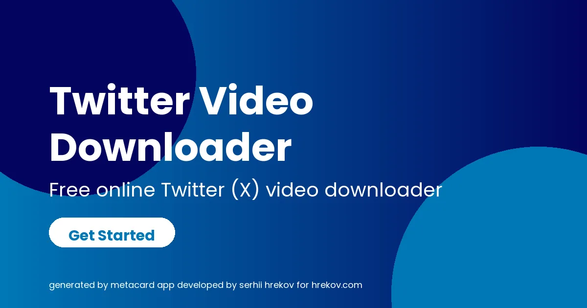 Twitter Video Downloader